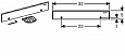 Декоративный элемент для внутристенного трапа Geberit 154.336.FW.1