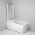 Акриловая ванна AM.PM Gem 150x70, с каркасом, шторкой, душ.системой, W90ASET-150D3W5