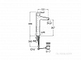 Смеситель Roca Malva для раковины с донным клапаном 5A343BC00