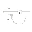 Полотенцедержатель полукольцо, Iddis Corot, L205B