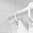 Набор колец для шторы в ванную комнату, White, RID011P, IDDIS