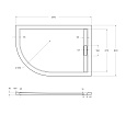 TRAY-AS-RH-120/80-30-W-R Поддон из искусственного мрамора