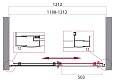 Душевая дверь BelBagno 1200 UNO-195-BF-1-120-C-Cr