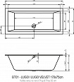 Акриловая ванна Riho LUGO 170x75 левая - PLUG & PLAY, B132016005 (BD6200500000000)