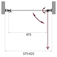 Душевая дверь BelBagno 600 SELA-B-1-60-C-Cr