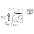 Смеситель Lemark Atlantiss LM3222C для ванны и душа, встраиваемый