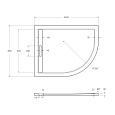 TRAY-AS-RH-100/80-30-W-L Поддон из искусственного мрамора