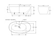 Акриловая ванна без перелива BelBagno 1700*830, BB80-1700-W0