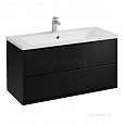 Тумба под раковину Aquaton Римини 100 черный глянец 1A234601RN950 NEW