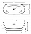 Акриловая ванна Riho INSPIRE FS 160x75, B091001005 (BD1000500000000)