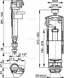 Сливная арматура Alcaplast с нижней подводкой SA2000S1/2CHROM