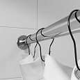 Набор колец  для шторы в ванную комнату, цвет черный, IDDIS, RINMBL0i15