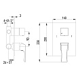 Смеситель Lemark Unit LM4527C для ванны и душа, встраиваемый