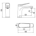 Смеситель Lemark Bronx LM3706BL для раковины