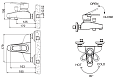 Смеситель для ванны c коротким изливом Bravat Loop F6124182CP-01-RUS