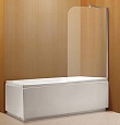 Шторка для ванны Azario MERRIT 800х1400, Easy Clean прозрачное стекло 6 мм, цвет профиля серебро (AZ-NF6310 800)