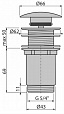 Донный клапан Alcaplast Хром A395