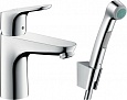 Смеситель для раковины Hansgrohe Focus с гигиеническим душем 31927000