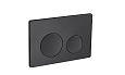 Кнопка смыва EvaGold 03, пластик круг черный матовый для инсталляции EvaGold 400 и EvaGold 500
