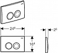 Смывная клавиша Geberit Delta21 115.125.21.1