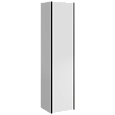 Универсальный левый/правый подвесной пенал 35 см с одной дверью, цвет белый