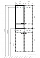 Шкаф - колонна Aquaton Флай 1-створчатый белый, дуб крафт левый 1A237903FAX1L