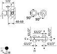 Встраиваемый смеситель CEZARES LEAF-VDIM3-SS