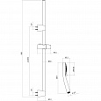 Душевой гарнитур Cersanit NENO (стойка) 5 режимов шланг 200 PVC, 63068