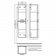 Пенал для ванной комнаты, подвесной, белый, 35 см, Niagara, Milardo, NIA3500M97