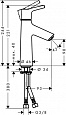 Смеситель для раковины Hansgrohe Talis S 100 72021000
