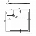 Душевой поддон Aquaton Калифорния 90х90 квадратный белый 1A713536CA010