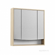 Зеркальный шкаф Aquaton Инфинити 76 ясень коимбра 1A192102IFSC0