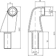 Комплект переходников Lemark LM8556СR для установки смесителя на борт ванны, 2 шт.