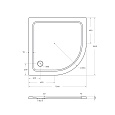 TRAY-M-R-100-550-35-W Поддон SMC