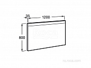 Зеркало Roca Prisma LED 1200x35x800 812268000