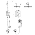 Смеситель Lemark Unit LM4529C для душа, встраиваемый