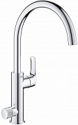 Смеситель для кухни с функцией очистки водопроводной воды Grohe Blue Pure Eurosmart хром (фильтр в компл.НЕ входит) 31722000