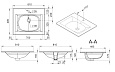 M70AWCC0802WG Spirit V2.0, Раковина мебельная, керамическая, 80 см, встроенная, цвет: белый, глянец