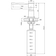 Дозатор для жидких моющих средств Lemark Expert LM8203GMN, врезной