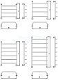 Полотенцесушитель E боковое подключение - 400, 600