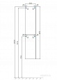 Шкаф - колонна Aquaton Скай PRO белый глянец левый 1A238603SY01L