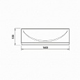 Панель фронтальная для ванны с креплением, 160 см, универсальная, 002, Iddis, 002160Ui93