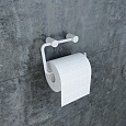 Держатель для туалетной бумаги без крышки, сплав металлов, Petite, белый матовый, IDDIS, PETWT00i43