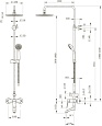 Душевая колонна со смесителем для ванны Bravat Eco F6111147C-A-RUS