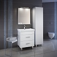 Пенал для ванной комнаты, напольный, белый, 40 см, Custo, IDDIS, CUS40W0i97