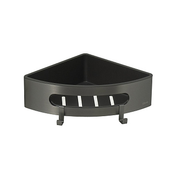 Полка SHELF LINE угловая 9776048 LEMARK стальн/пл. с крючками графит Полка SHELF LINE угловая 9776048 LEMARK стальн/пл. с крючками графит