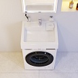 M85AWCC0602WG X-Joy, Раковина над стиральной машиной, литьевой мрамор, 60 см, белый глянец