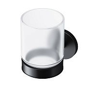 A85A34322 X-Joy, Стеклянный стакан с настенным держателем черный