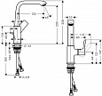 Смеситель для раковины Hansgrohe Metris 230 31087000