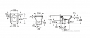 Прямоугольное биде Roca Dama-N напольное 357784000